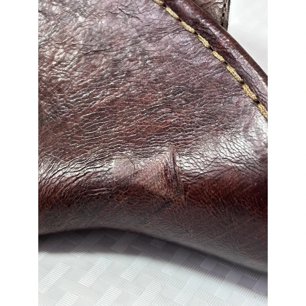 Born Womens Brown‎ Leather Wedge Sandals Shoes W6309 US Size 9 M/W EUR 40.5
